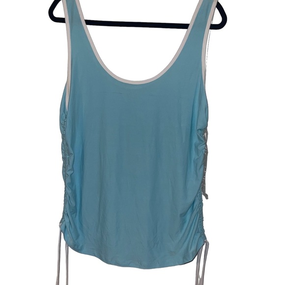 Derek heart size 2X baby blue tank top shirt - Picture 6 of 9
